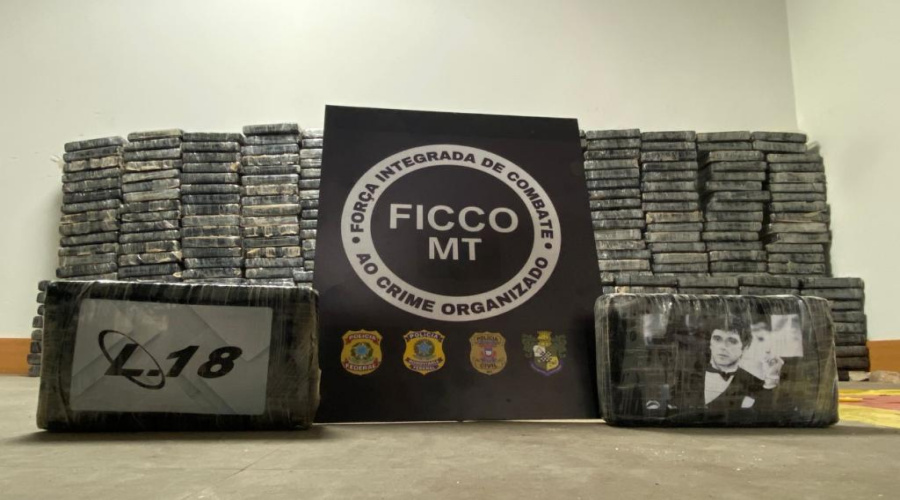 Força integrada contra crime organizado apreende uma tonelada de cocaína no norte de Mato Grosso 1