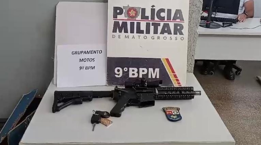 Polícia Militar apreende fuzil e prende suspeito por porte ilegal de arma em Várzea Grande 1