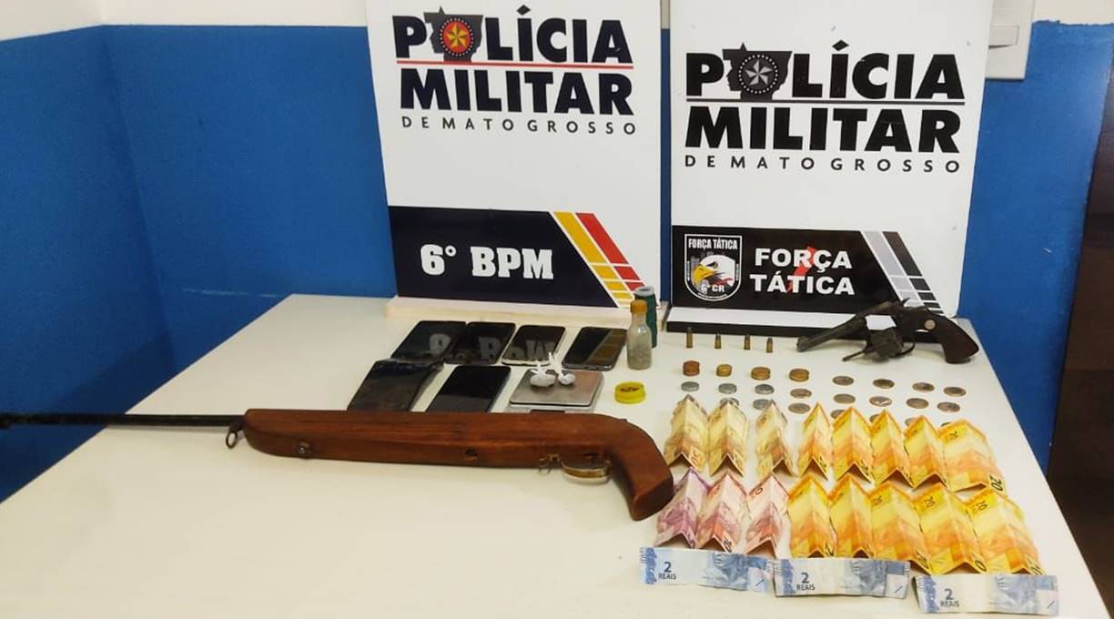 Força Tática prende membros de organização criminosa com armas de fogo em Cáceres 1