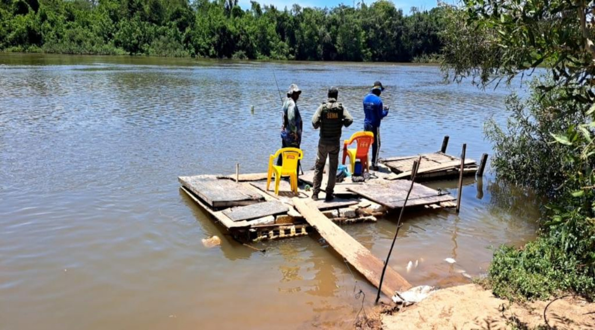 Sema aplica multa de R$ 10 mil e apreende pescado, redes e tarrafas durante fiscalização 1