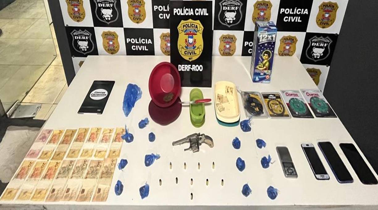 Traficante é detido em flagrante com arma, drogas e veículos em Rondonópolis 1