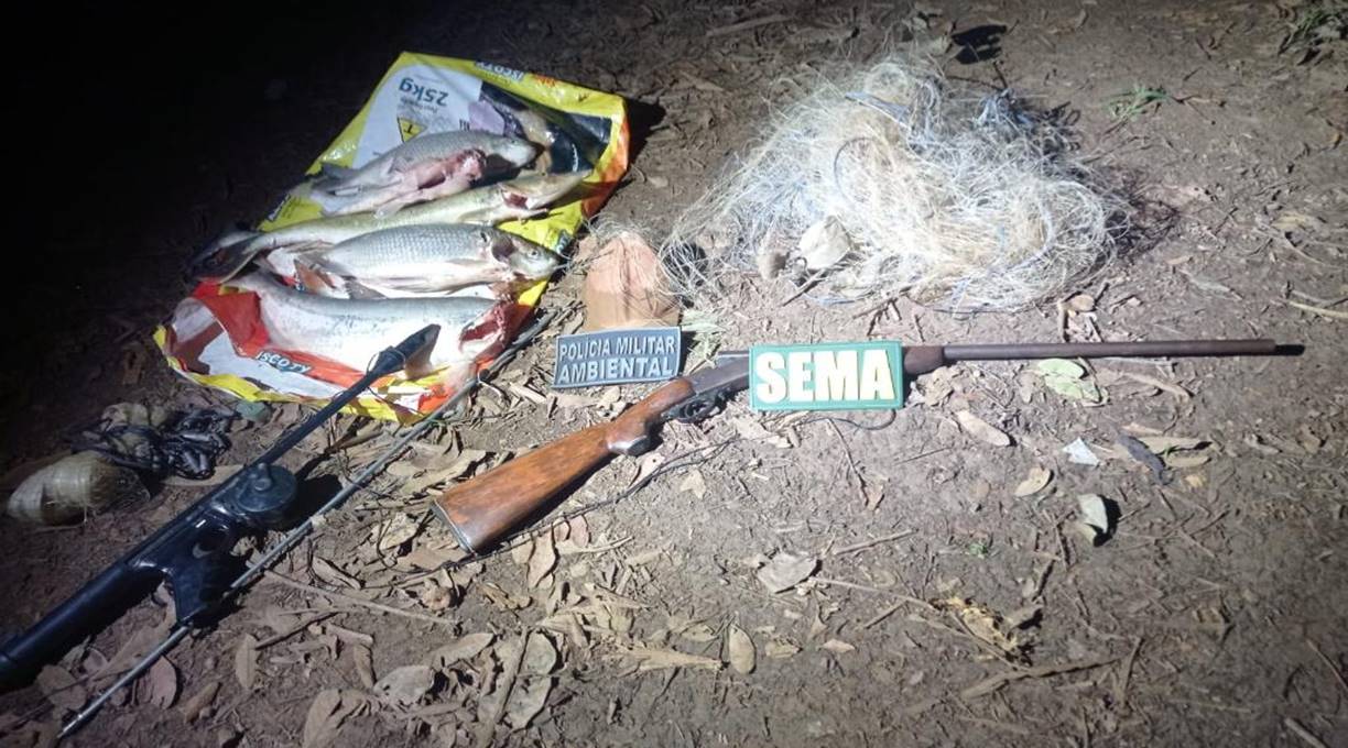 Sema-MT e PM apreendem 21 kg de pescado ilegal e arma de fogo em Sinop 1