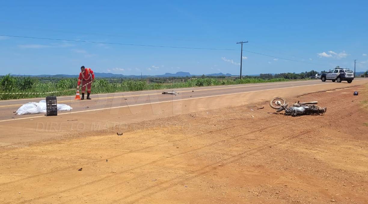 Colisão envolvendo moto Titan e Fiat Pálio deixa idoso morto na MT 130 em Rondonópolis 1