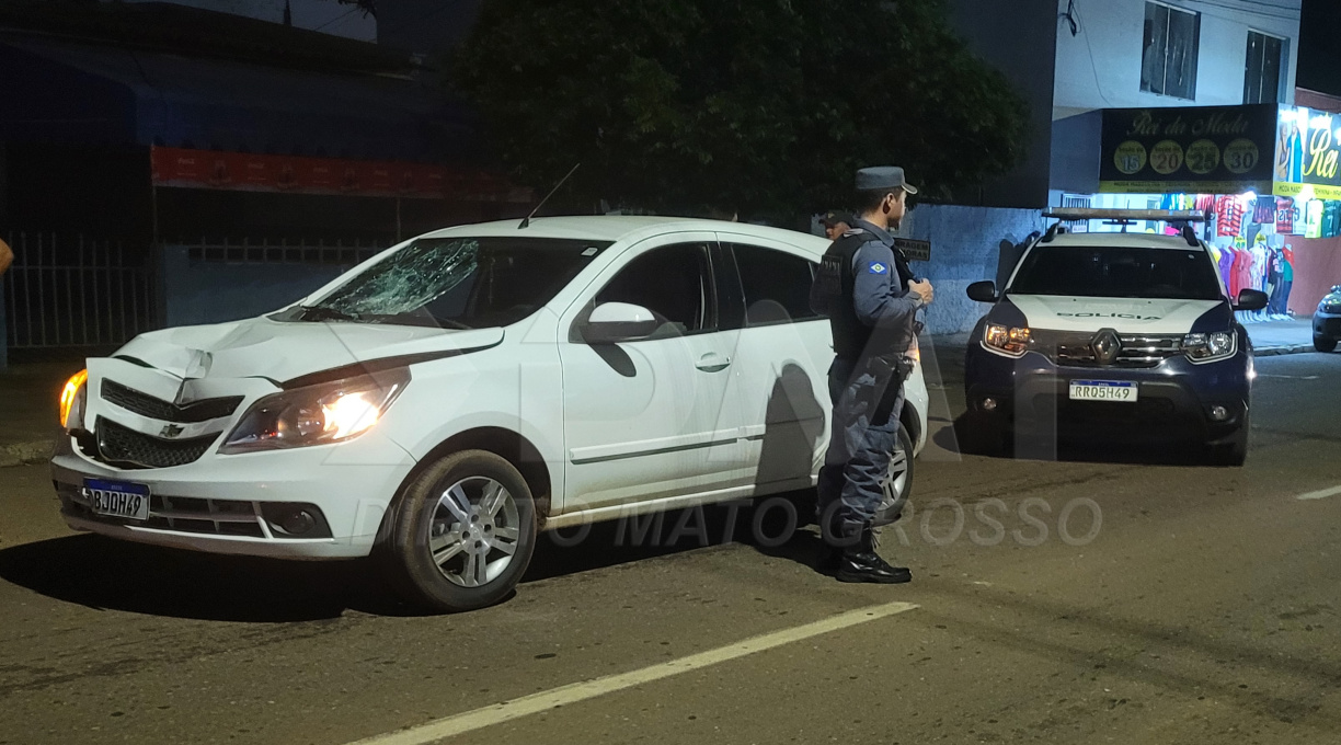 Pedestre tenta atravessar a avenida Bandeirantes no centro de Rondonópolis é atropelado e fica em estado grave 1