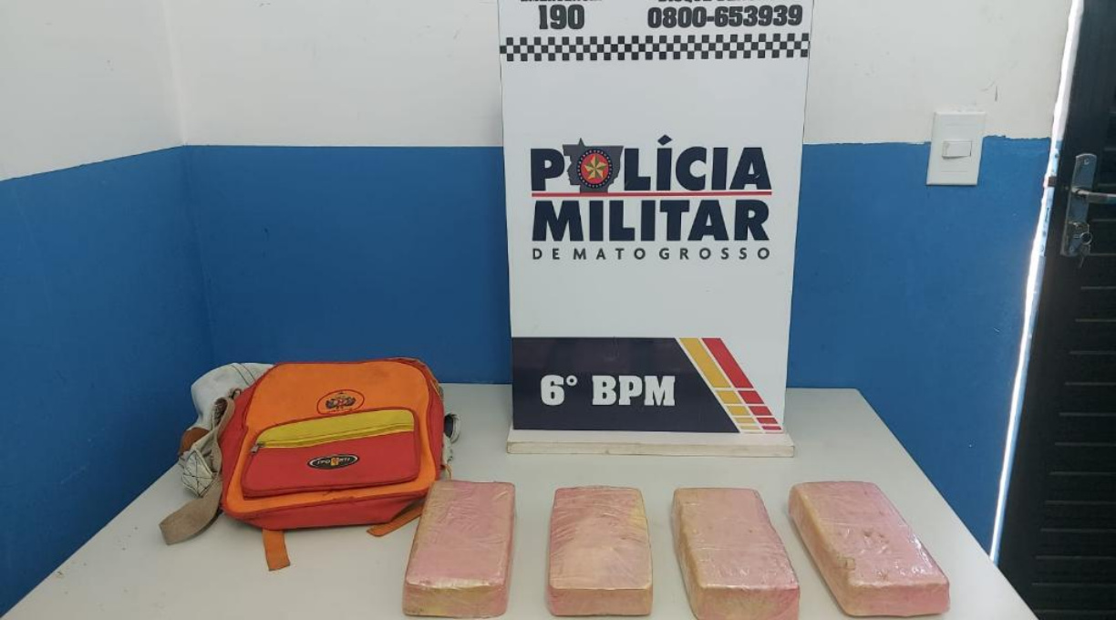 Homem é preso pela PM com tabletes de pasta base de cocaína em Cáceres 1