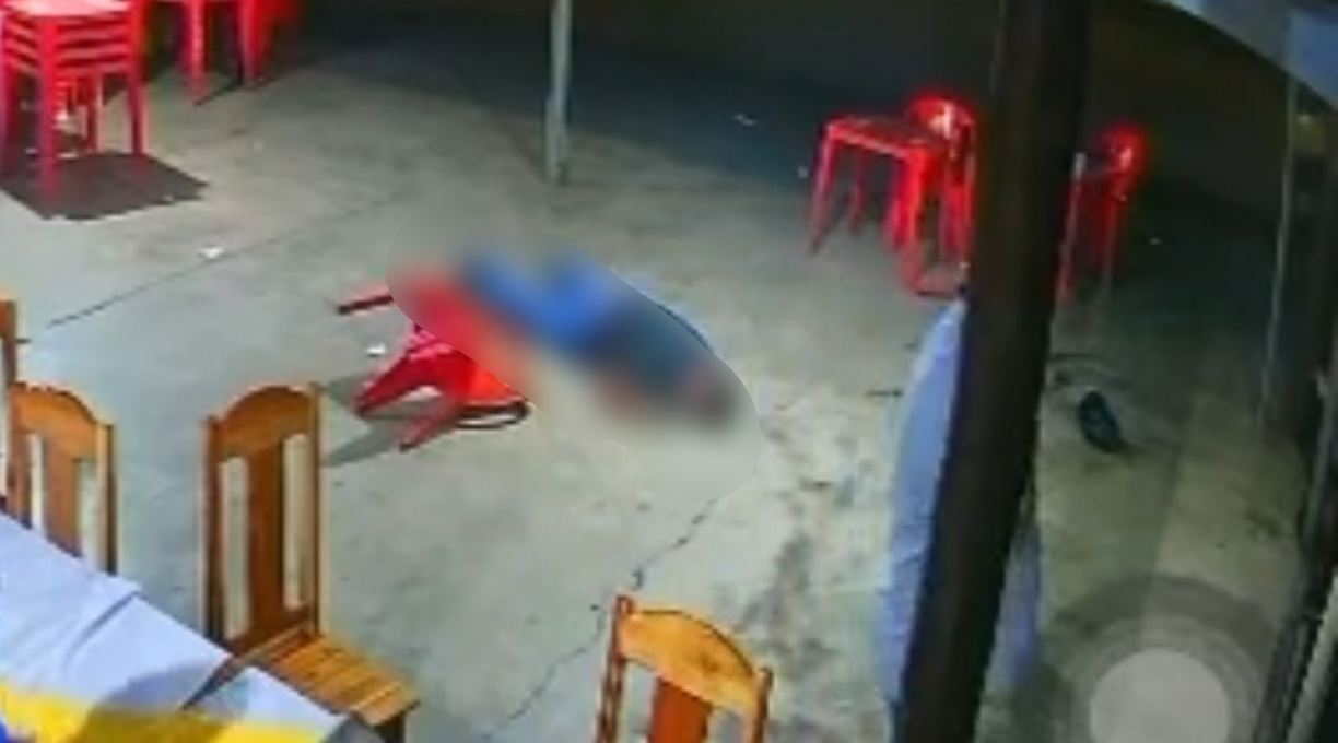 Homem é executado a tiros em lanchonete em Pontes e Lacerda e prefeito da cidade presencia o crime 1