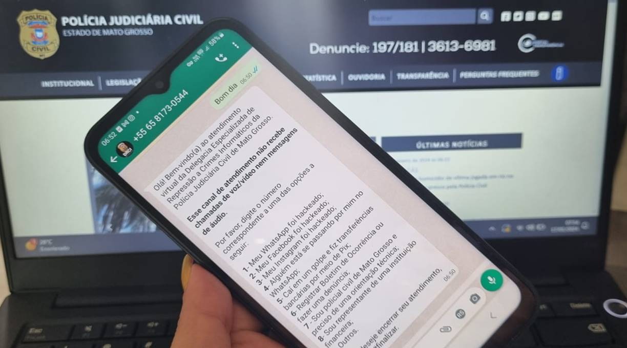 Polícia Civil lança canal no Whatsapp para orientar vítimas de crimes cibernéticos 1