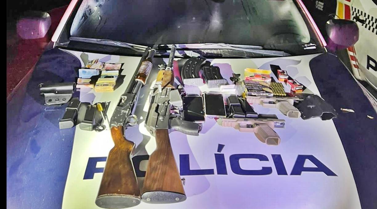 Polícia Militar prende casal por tráfico internacional de armas de fogo e apreende munições 1