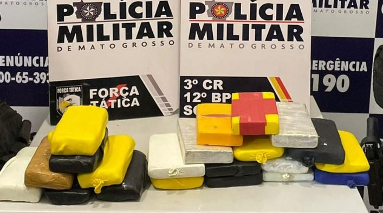 Quadrilha é presa pela Polícia Militar com 25 quilos de entorpecentes 1