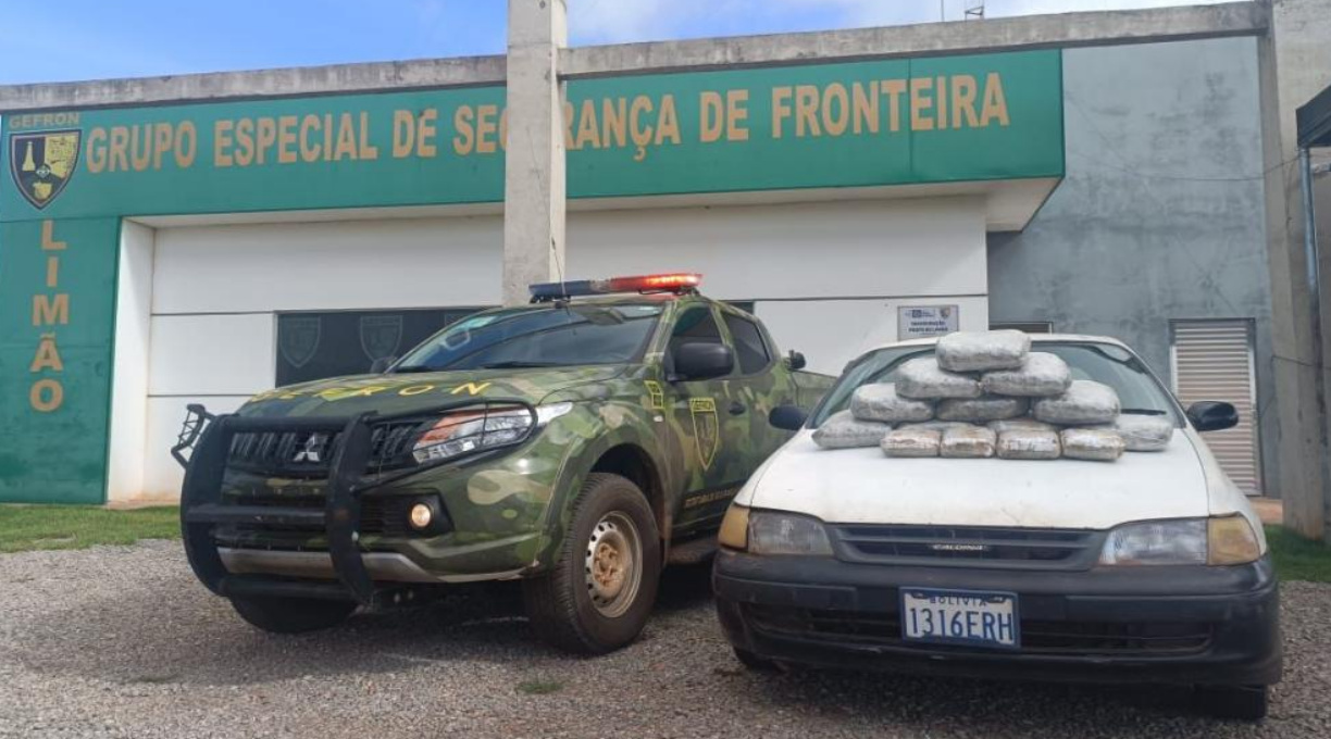 Gefron prende motorista de táxi com 14 tabletes de maconha 1