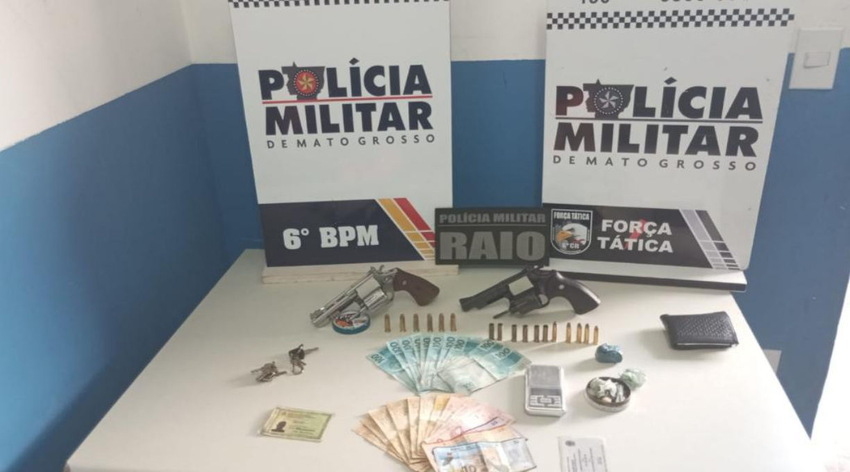 Polícia Militar prende sete suspeitos por homicídio e apreende armas de fogo em Cáceres 1