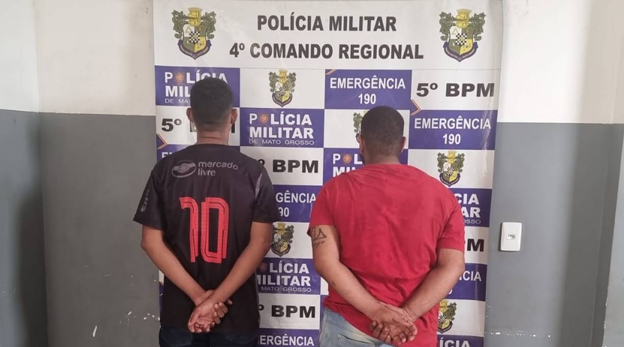 PMs agem rápido e prendem dupla de ladrão e recupera pertences de vitimas em Ronbdonópolis 1