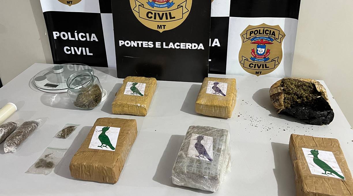 Polícia Civil prende mulher com 5 tabletes grandes de droga em Pontes e Lacerda 1