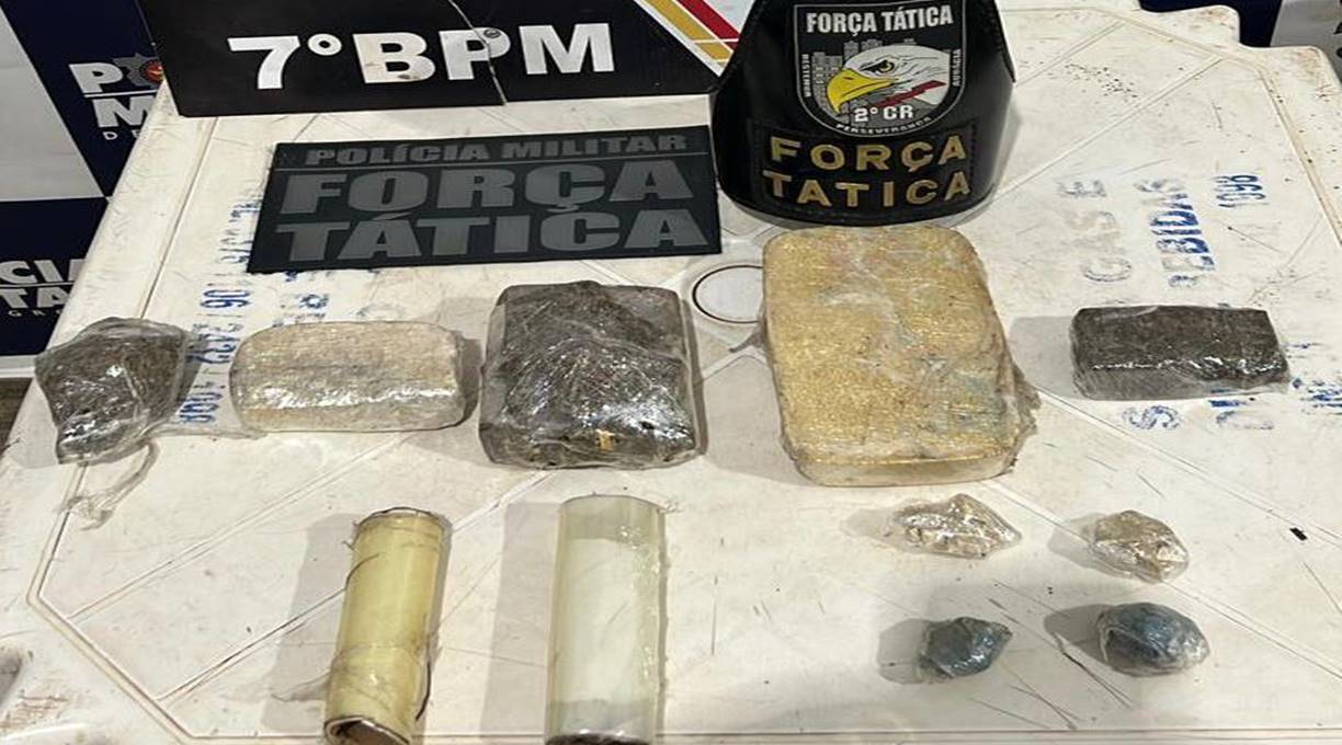 Força Tática apreende dois adolescentes com tabletes e porções de maconha em Rosário Oeste 1