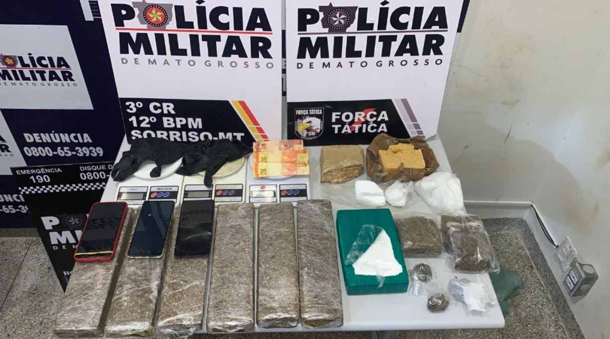 Força Tática apreende tabletes de maconha, cocaína e prende dupla por associação criminosa 1