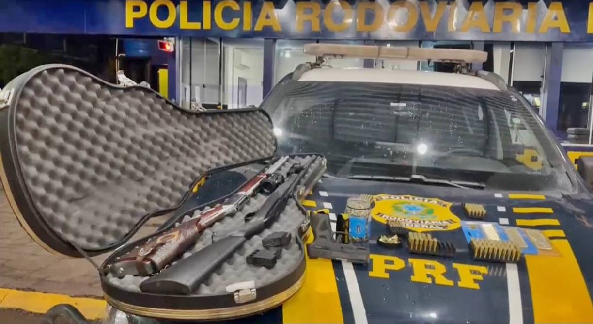 CAC é flagrado transportando 3 armas de fogo e mais de 500 munições em rodovia federal de Mato Grosso 1