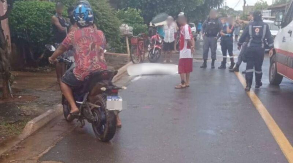 Com vários disparos de arma de fogo homem é executado no Osmar Cabral em Cuiabá 1