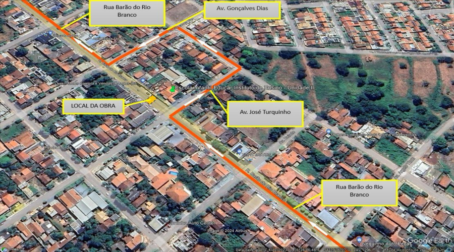 Rua Rio Branco, no Monte Líbano, será interditada a partir de amanhã (9) 1