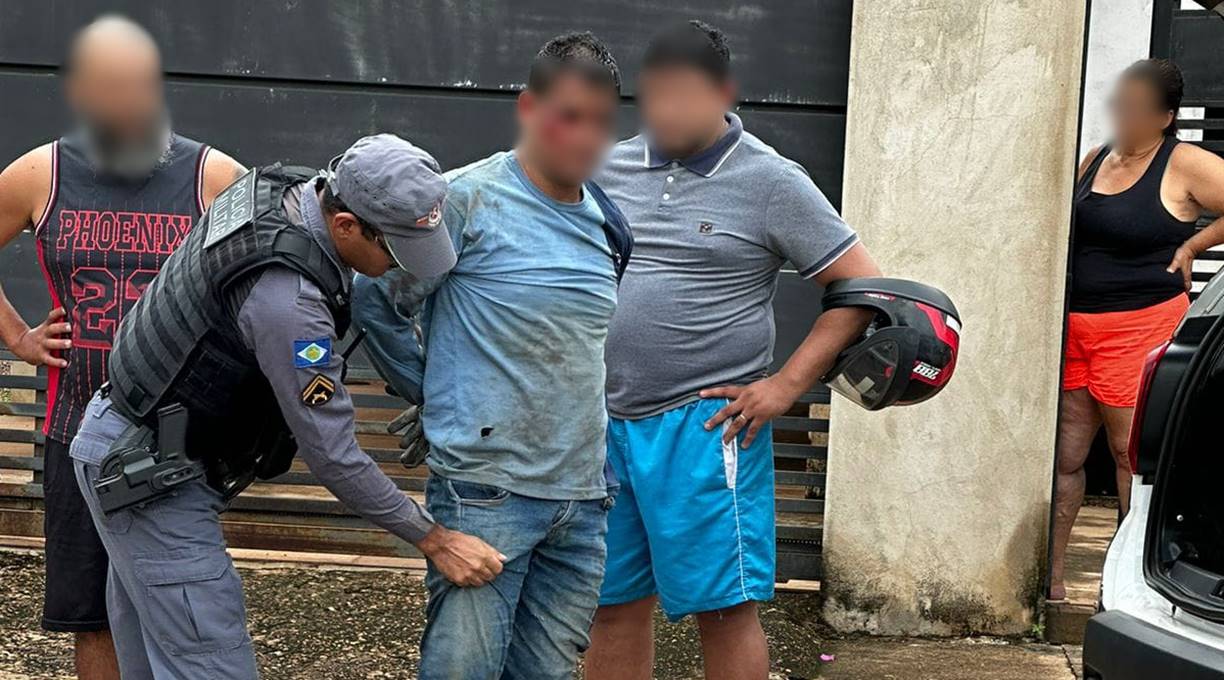 Homem é preso pela PM no Jardim Europa após agredir com uma barra de ferro outras pessoas e alegar vingança 1