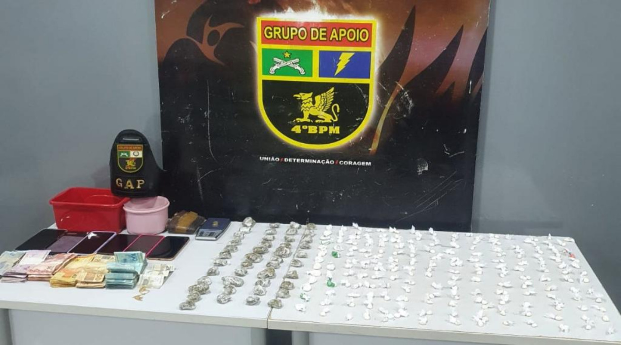 PM prende três pessoas e apreende 234 porções de maconha e cocaína em Várzea Grande 1