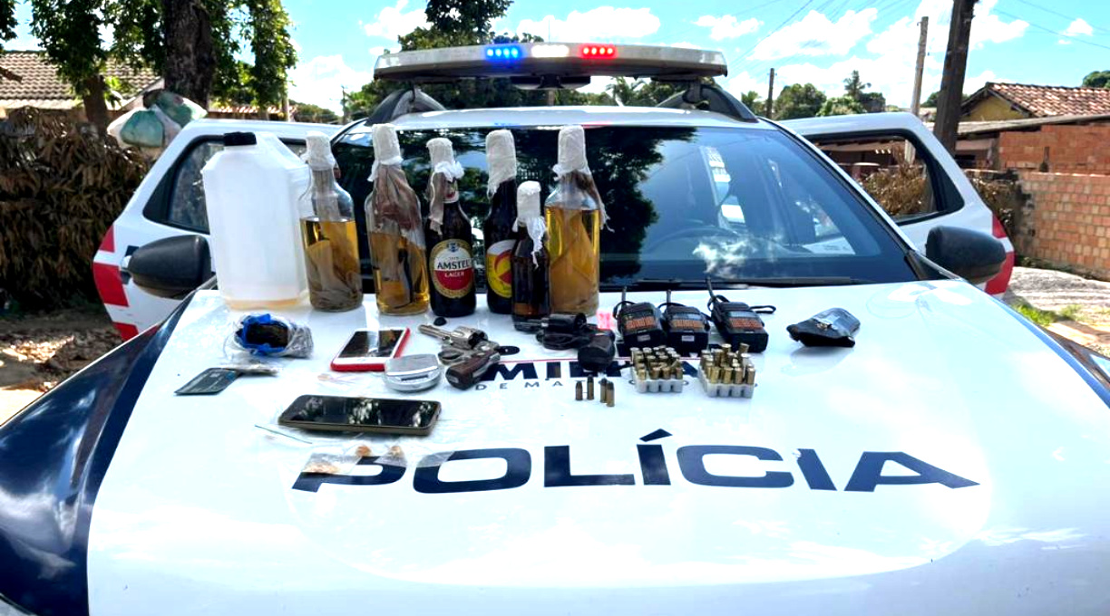 Polícia Militar prende homem e apreende adolescente com armas e artefatos explosivos em Sorriso 1