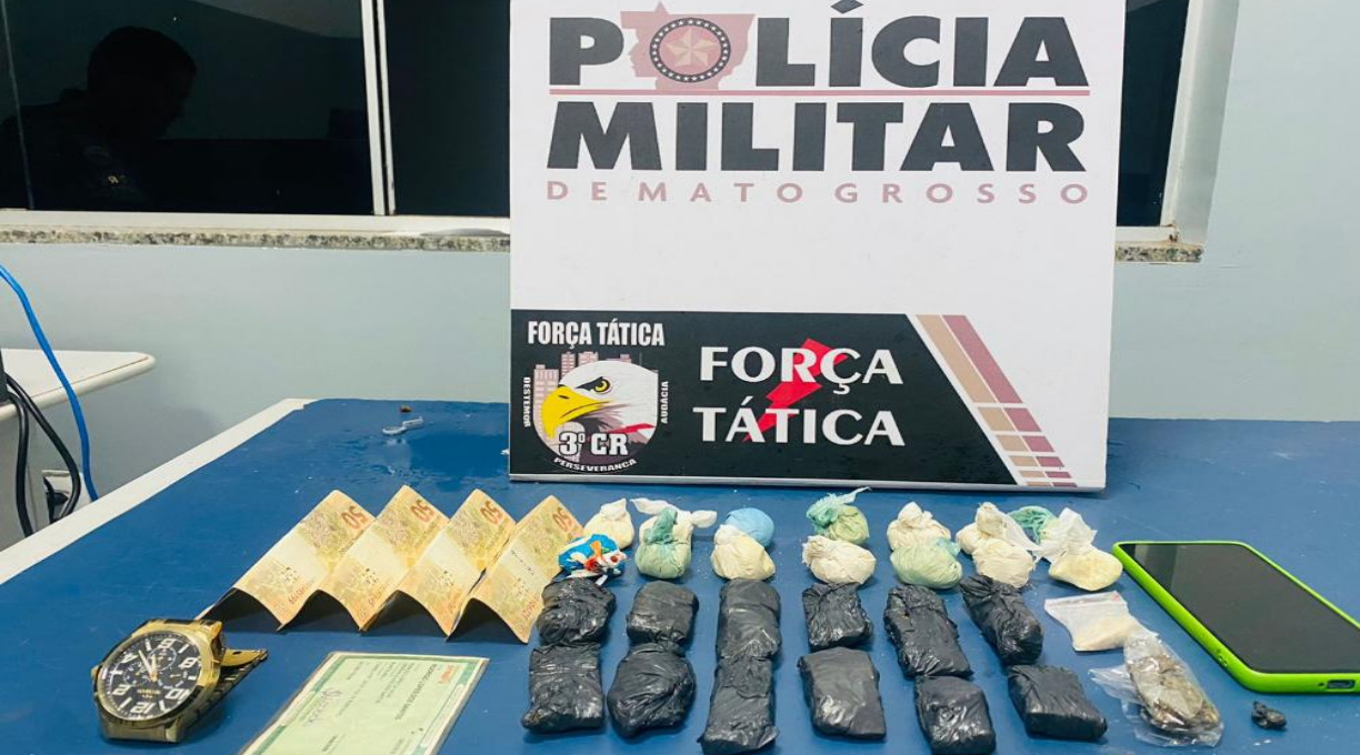 PM apreende adolescente suspeito de tráfico de drogas em Sinop 1