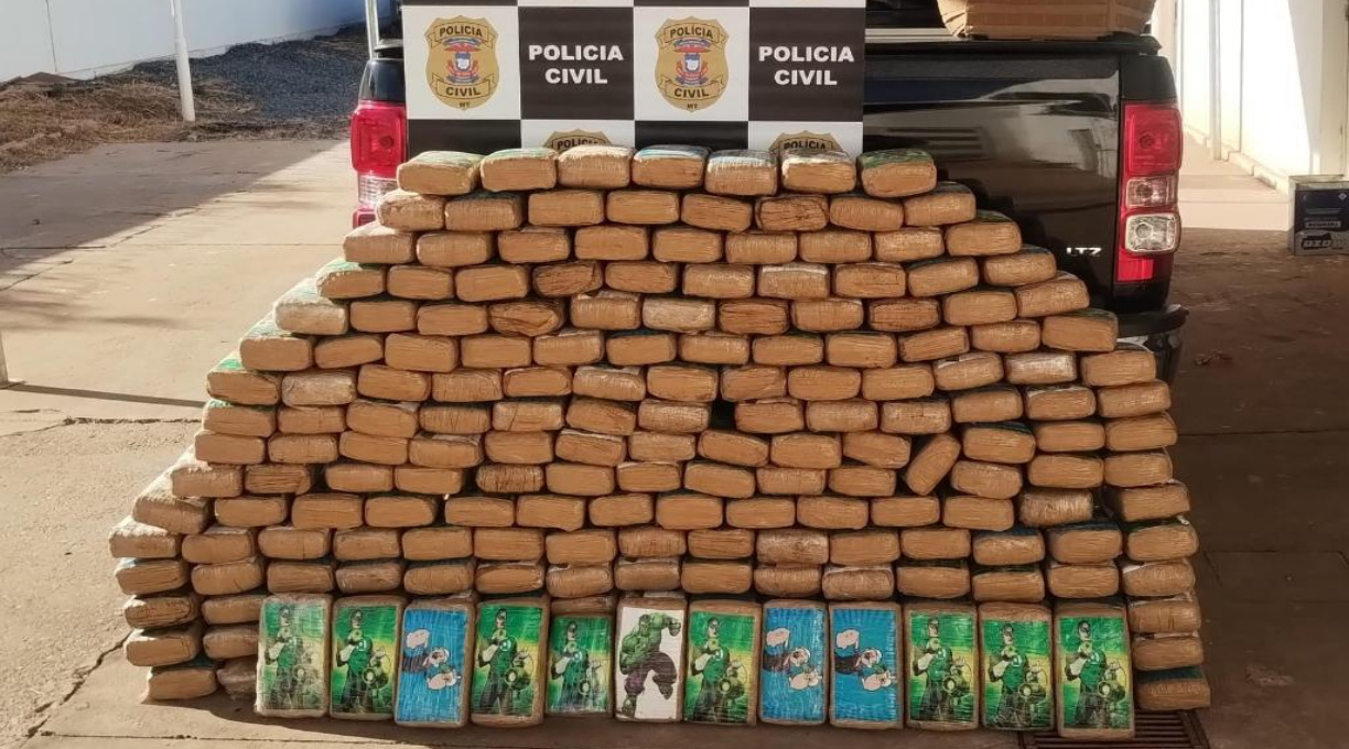 Polícia Civil apreende 210 tabletes de maconha em caminhonete na MT-010 1