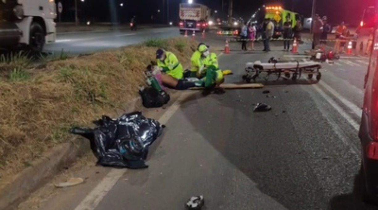 Uma pessoa morre e outras duas ficam em estado grave em colisão envolvendo duas motocicletas em Sinop 1