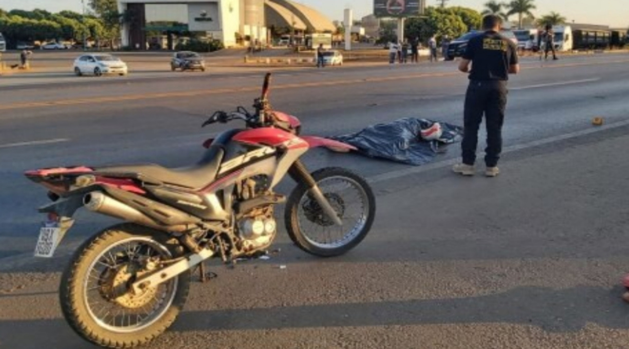 Motociclista morre em colisão traseira seguida de atropelamento na BR-163 1