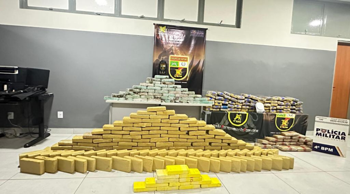 PM apreende 281 tabletes de drogas e causa R$ 2,8 milhões de prejuízo ao crime em Várzea Grande 1