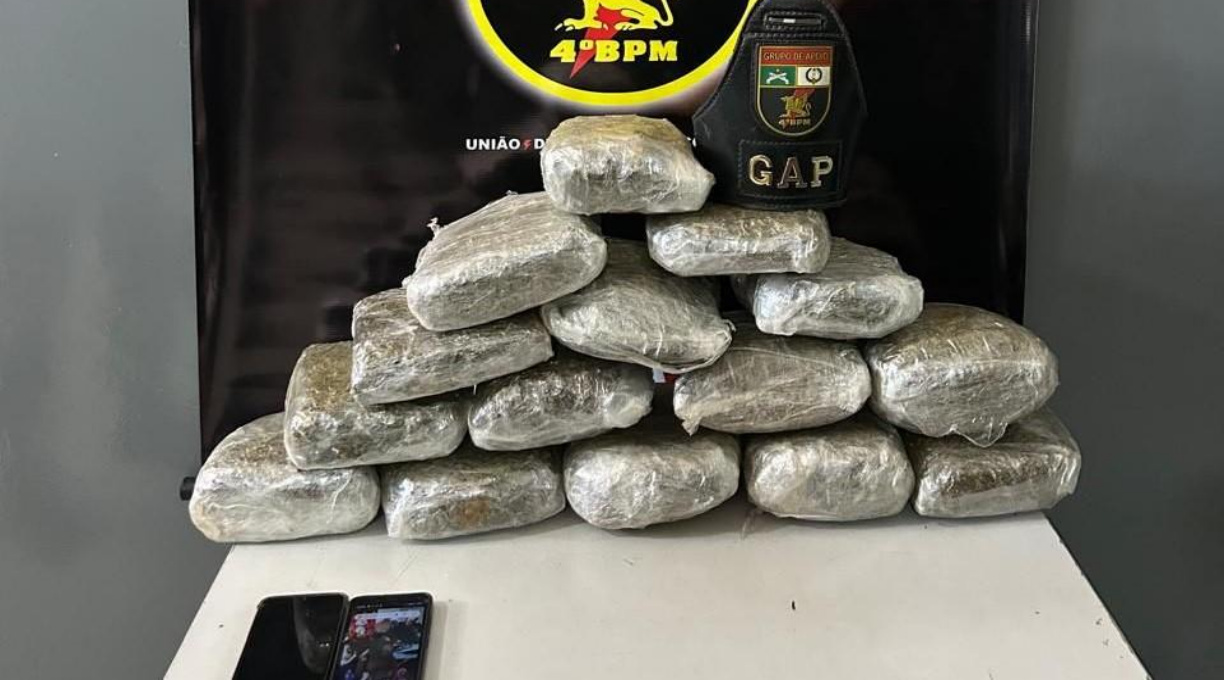 Polícia Militar resgata três crianças e apreende 15 tabletes de maconha em Várzea Grande 1