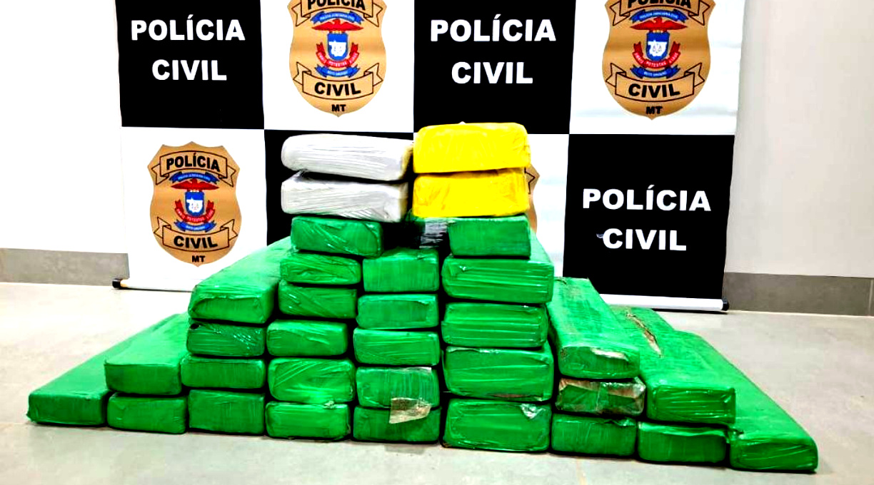 Polícia Civil apreende 32 quilos de drogas em Juara durante a Operação Status Quo 1