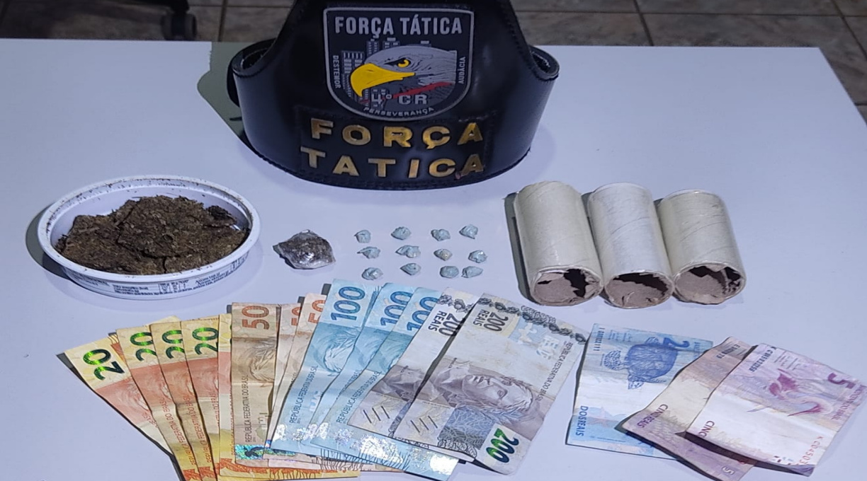 Força Tática prende indivíduo com extensa ficha criminal por tráfico de drogas, corrupção de menores e ameaça 1