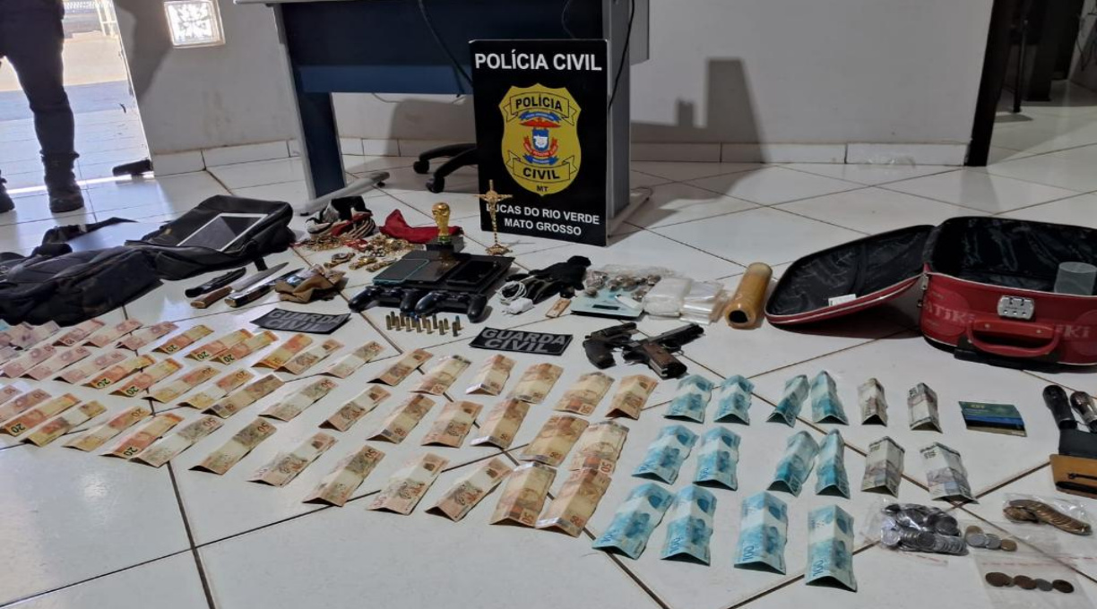 Oito criminosos envolvidos em roubos, receptação e tráfico são presos em Lucas do Rio Verde 1