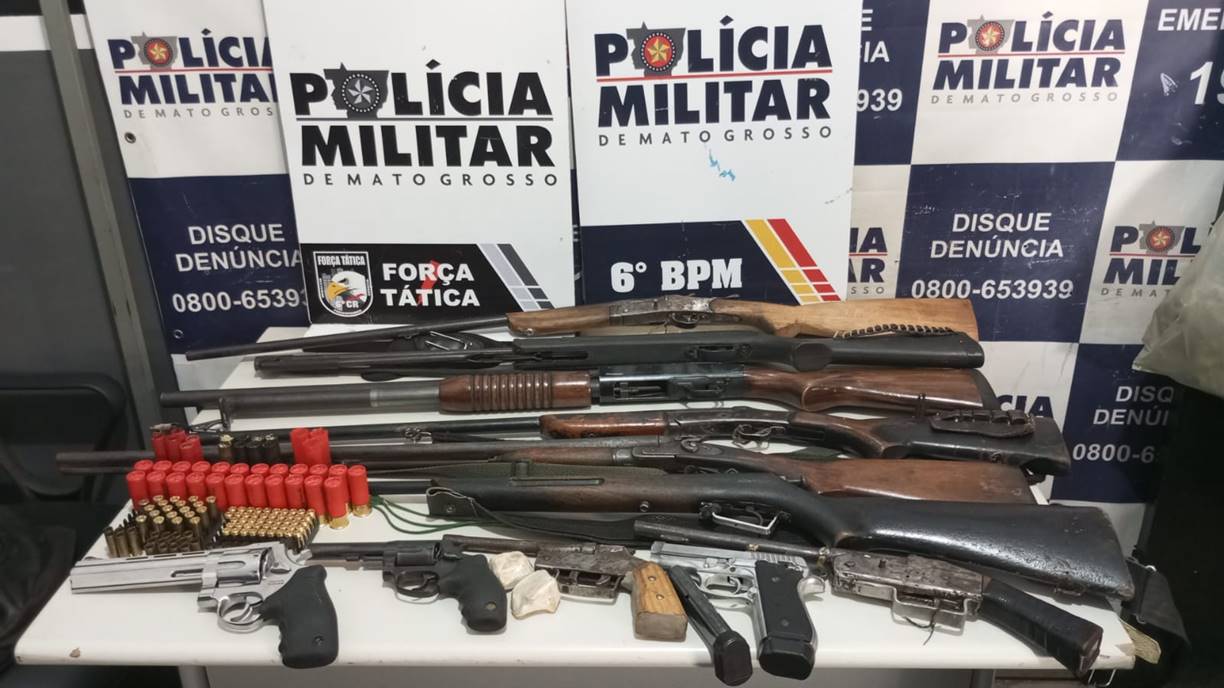 Polícia Militar de Mato Grosso apreendeu mais de 1,3 mil armas de fogo e simulacros em 2024 1