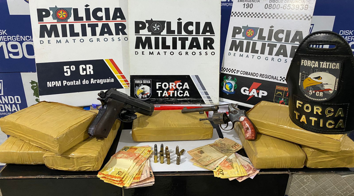 Ação conjunta entre a Força Tática e a PRF resulta na morte de dois criminosos e na apreensão de armas e drogas 1