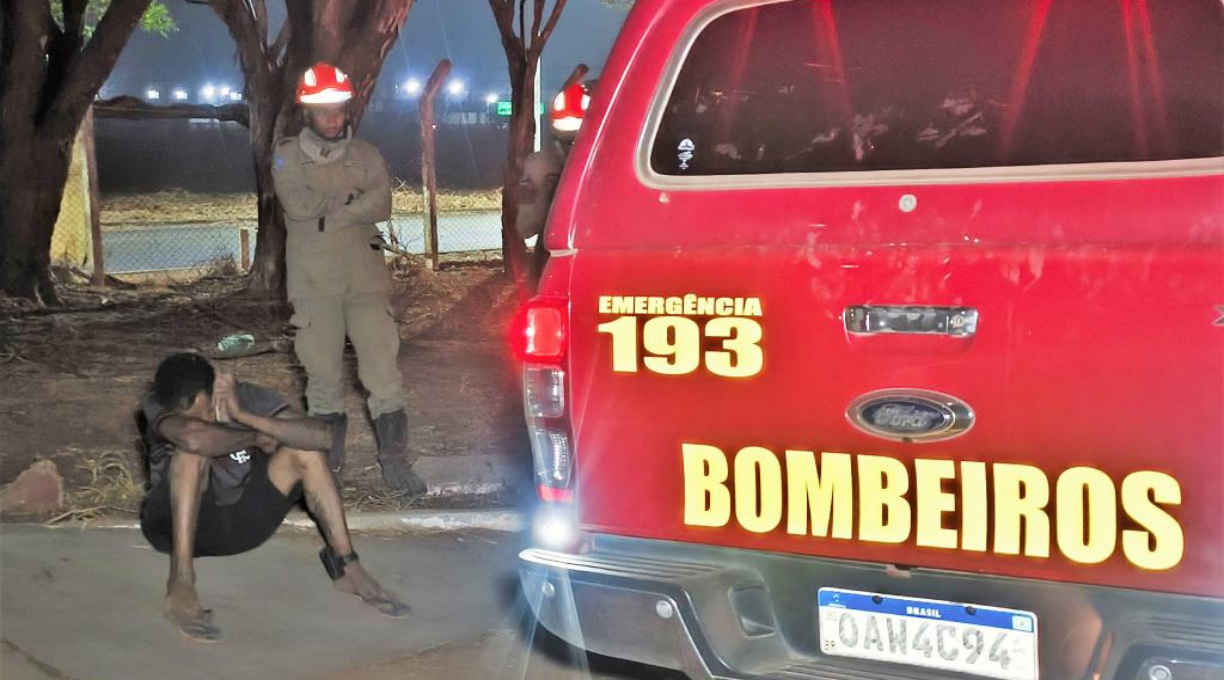 Corpo de Bombeiros Militar detém homem que causou incêndio em Sinop 1