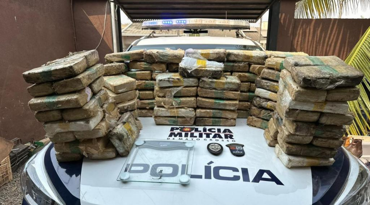 Polícia Militar apreende 100 quilos de supermaconha e prende três pessoas em Sinop 1