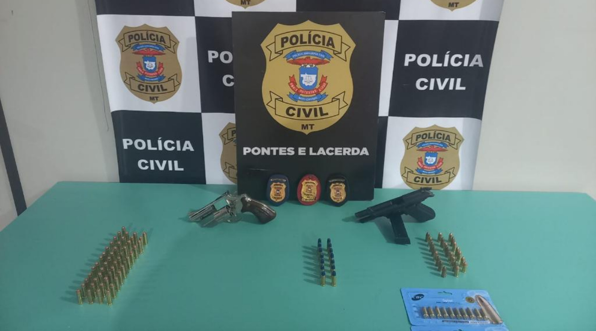 Polícia Civil apreende armas usadas em homicídios e drogas com adolescentes em Pontes e Lacerda 1