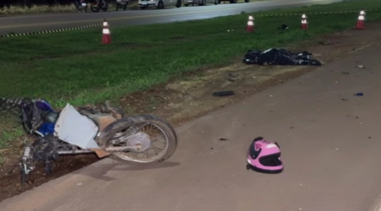 Motociclista morre durante colisão ao cortar caminho para acessar a BR-163, em Sinop 1