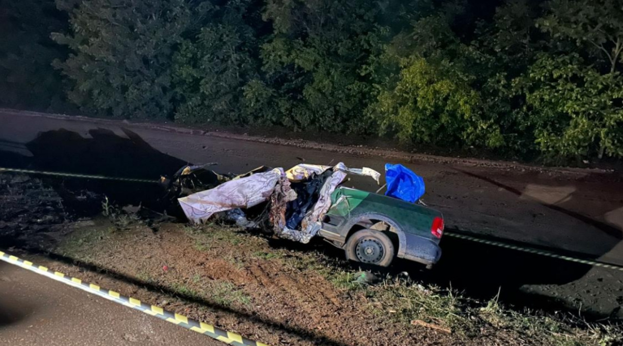 Motorista de uma Saveiro morre ao colidir com um ônibus na BR-163, em Sorriso 1