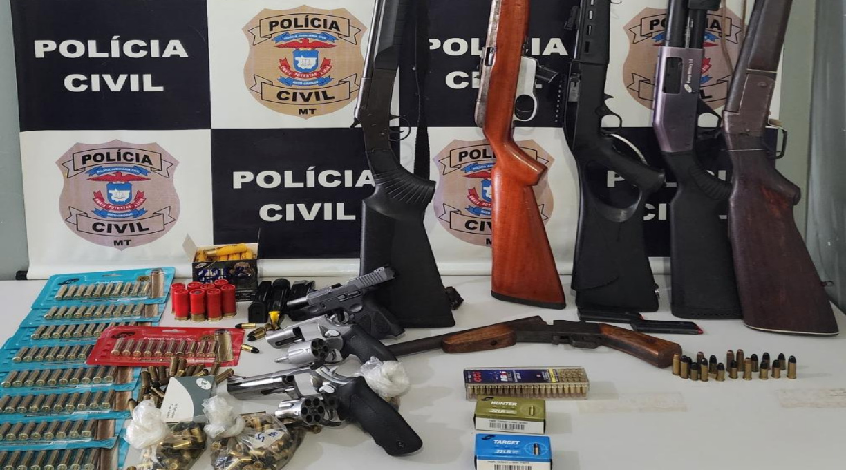 PC apreende nove armas de fogo e munições durante investigação sobre duplo homicídio 2