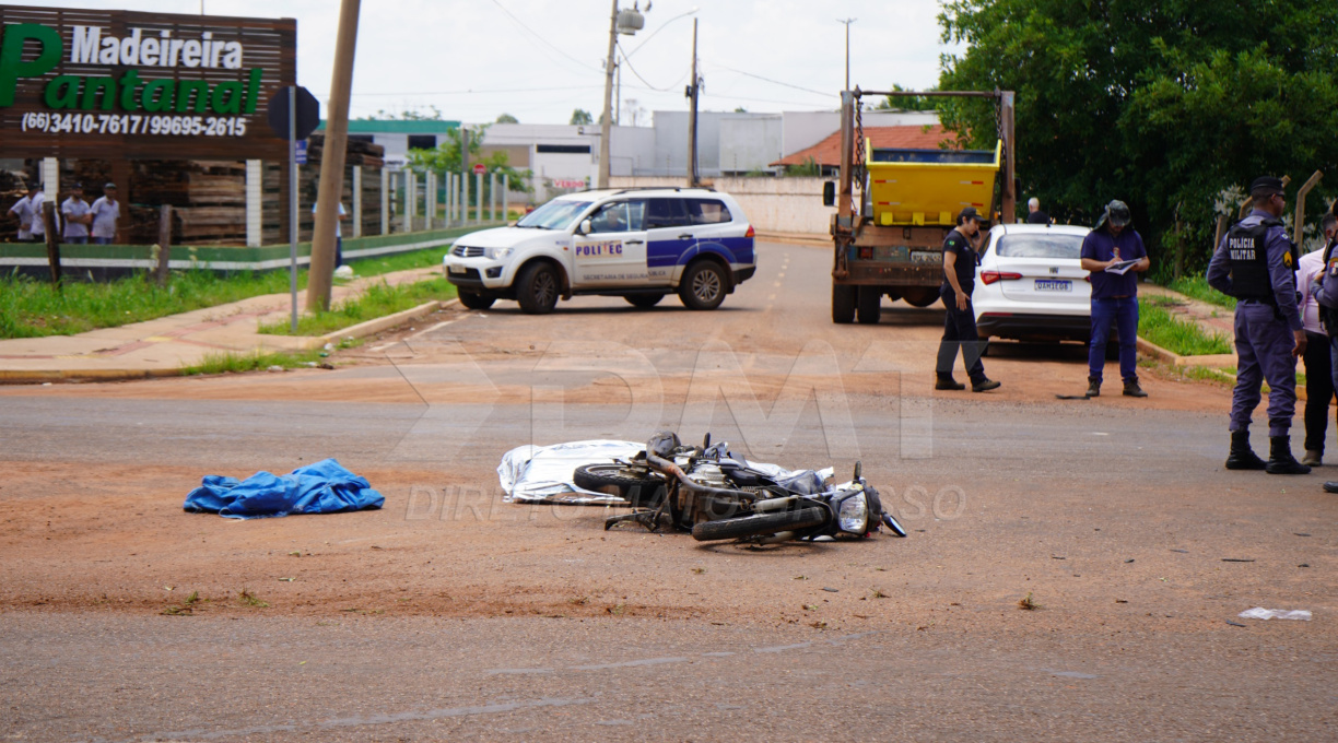 Garoto de 16 anos morre em colisão envolvendo uma moto e um caminhão em Rondonópolis 1