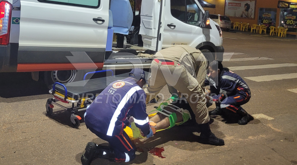 Motociclista de 19 anos sofre fraturas ao se envolver em uma colisão no centro de Rondonópolis 1