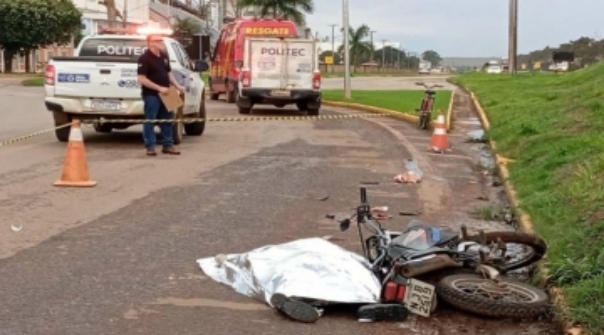 Motociclista morre a caminho do trabalho em Lucas do Rio Verde ao ser atropelado por uma carreta 1