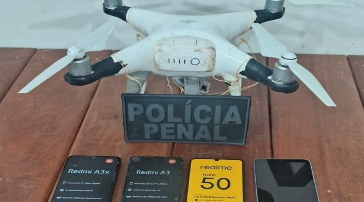 Polícia Penal apreende celulares, drogas e drone em unidades prisionais no fim de semana 1