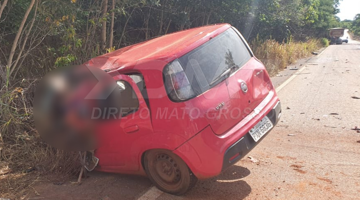 Jovem morre durante colisão entre carreta e Fiat Uno na MT-270 em Rondonópolis 1