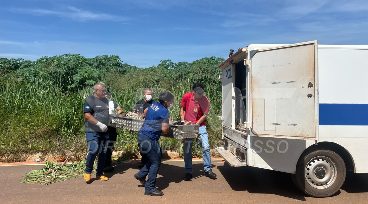 Homem é encontrado morto em meio a um mato em Rondonópolis, com as mãos amarradas e um cadeado na boca 1