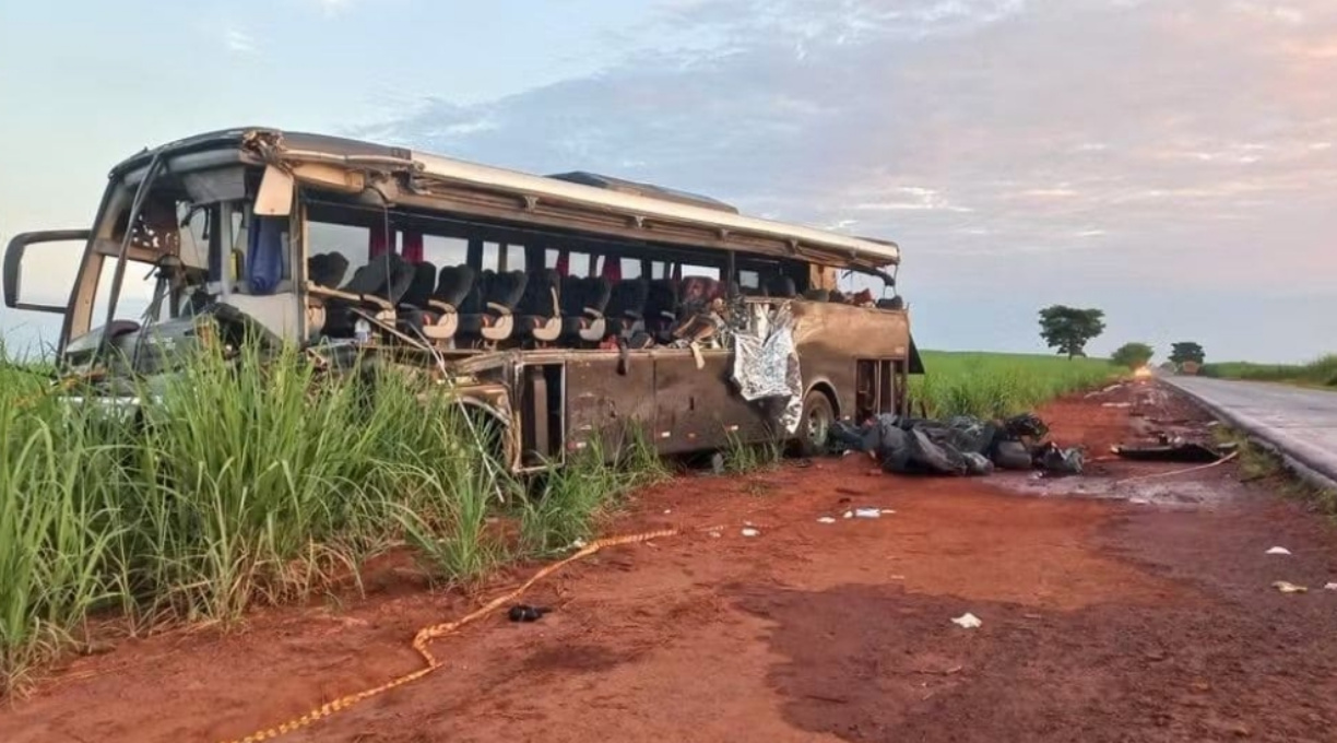 Acidente entre ônibus e caminhão em São Paulo causa 12 mortes 1