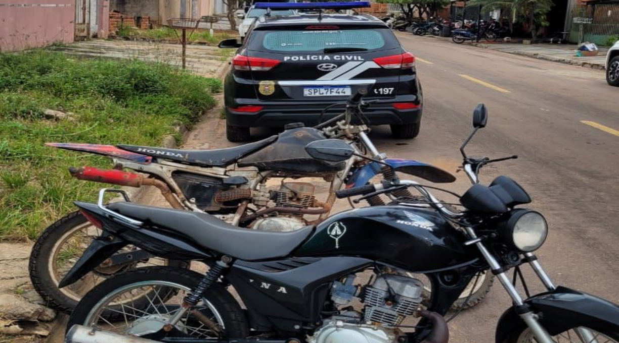 PC faz a detenção de dois suspeitos e recupera motos furtadas no pátio do Detran em Itiquira 1